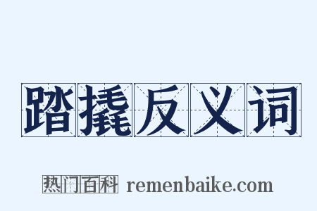 踏撬反义词是什么意思的图片
